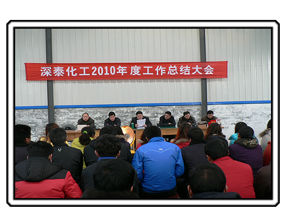 深泰化工2010年度工作总结大会