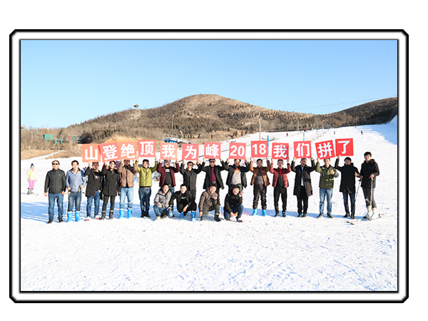 2018年销售部组织滑雪